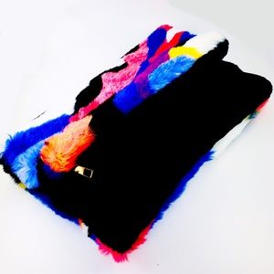 Furry Colorful Clutch
